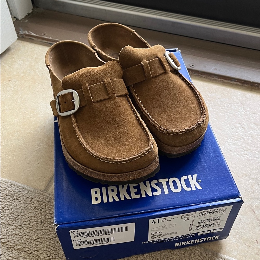 Birkenstock Buckley “tea” Suede Slip-On Shoes